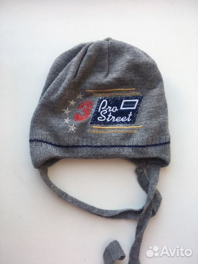 Шапка для мальчика на хлопковой подкладке