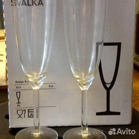 Бокалы для шампанского IKEA svalka (8 упаковок)