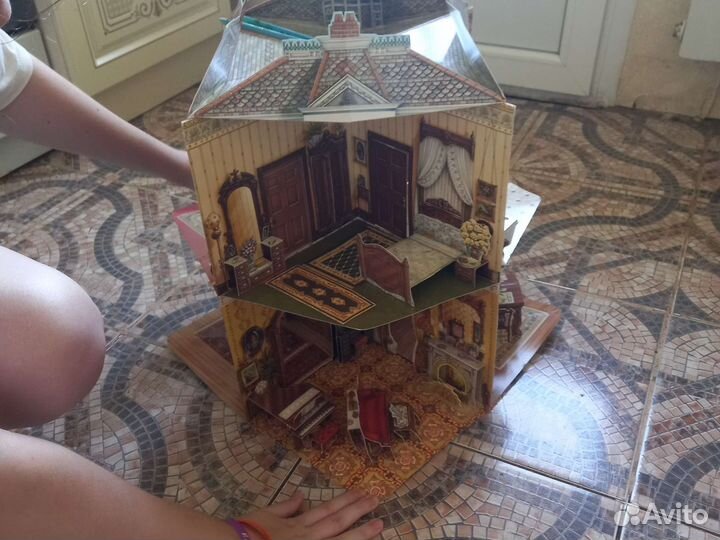 Бумажный дом. Книга-раскладушка кукольный домик