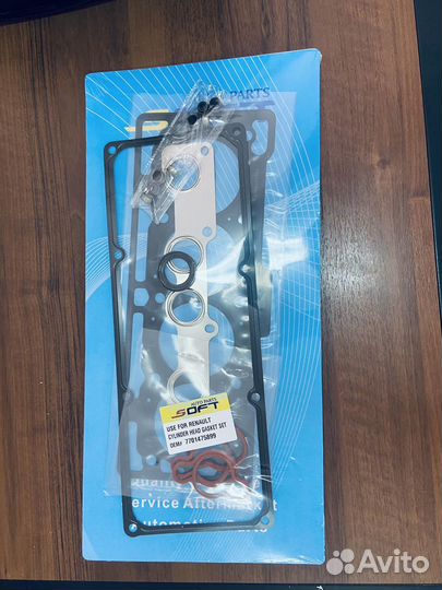 Комплект прокладок гбц Рено,Ларгус к7м,к7j,8 кл