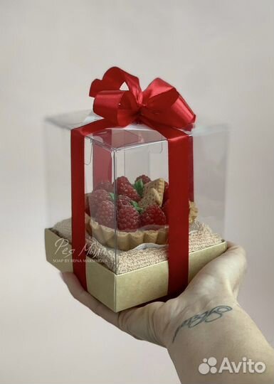 Тарталетка из мыла с полотенчиком