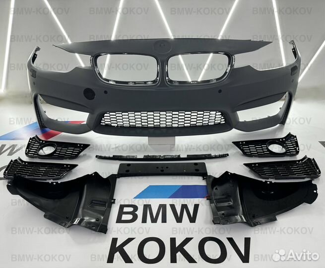 Передний бампер для BMW F30 в стиле M3