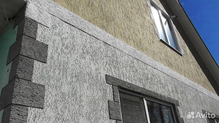 Фасадные работы короед мокрый фасад утепление