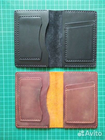 Обложка для автодокументов. Натуральная кожа