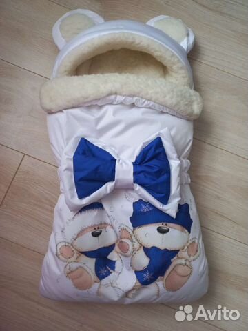 Конверт одеяло на выписку зимний