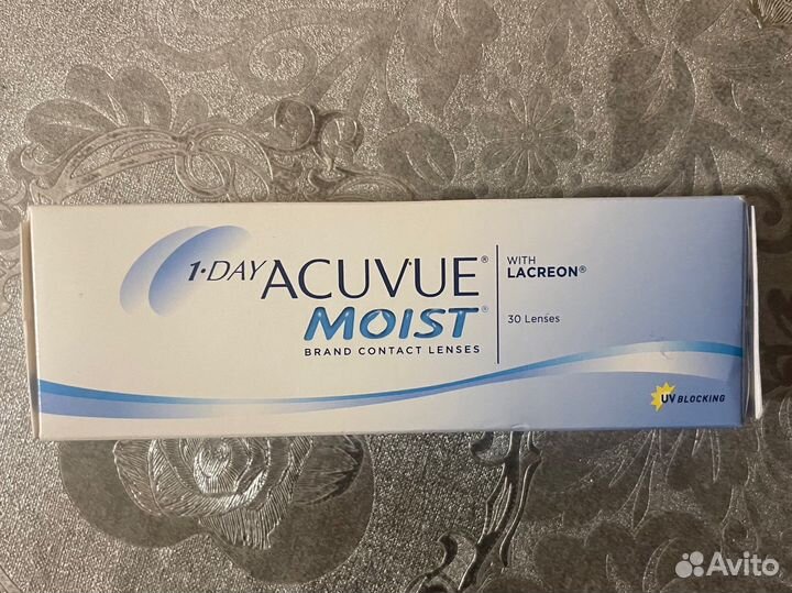 Линзы контактные acuvue moist 1 day
