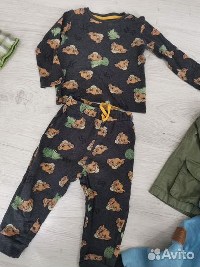 Большой пакет вещей на мальчика 86 92 hm