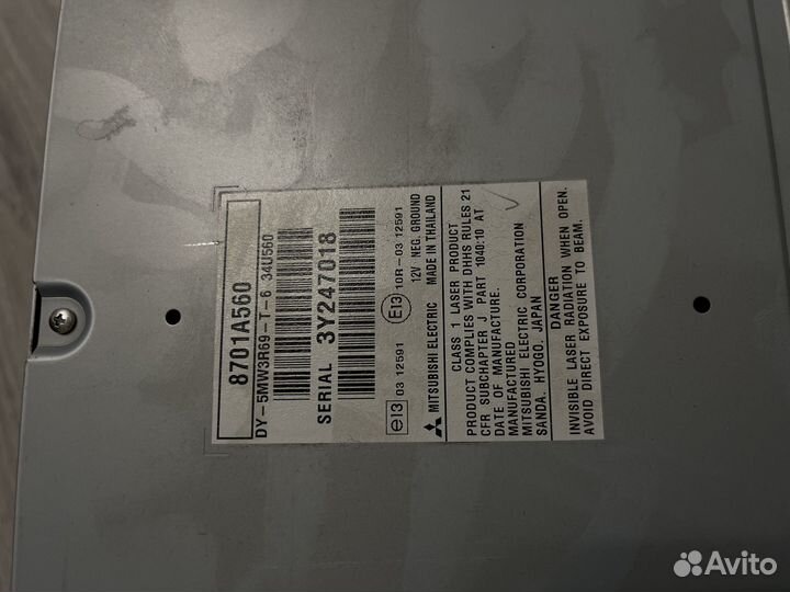 Штатное головное устройство mitsubishi