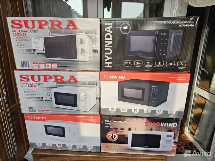 Микроволновка свч микроволновая печь (черная/белая