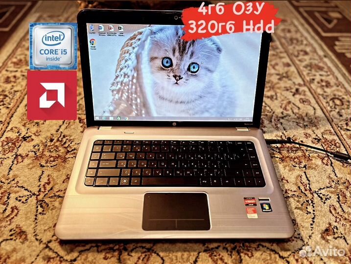 Отличный Ноутбук HP core i5/4гб/320гб/2 видюха