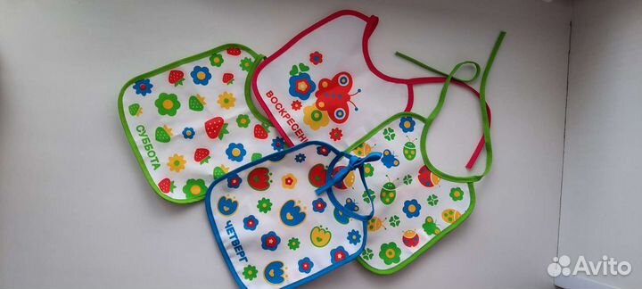 Набор нагрудник детский слюнявчик