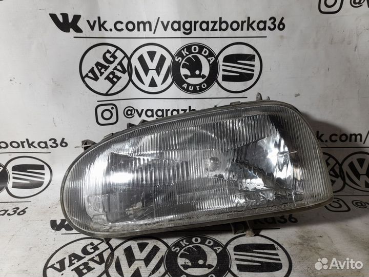 Фара левая VW Golf 3 с дефектами