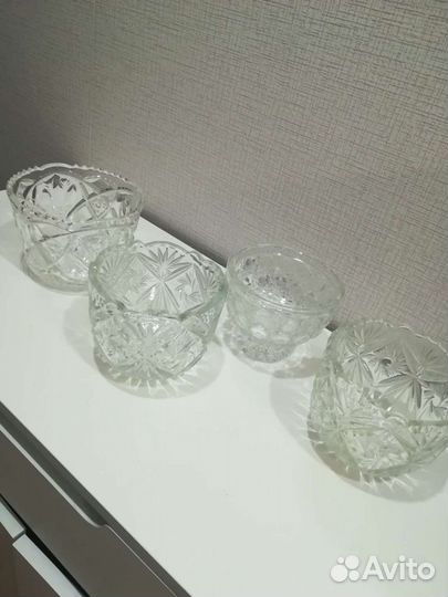 Конфетница ваза салатник хрусталь СССР