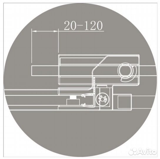 Душевой уголок Cezares slider-AH-1-100-70/80-C-ner