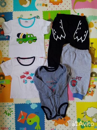 Вещи пакетом на мальчика 80 86