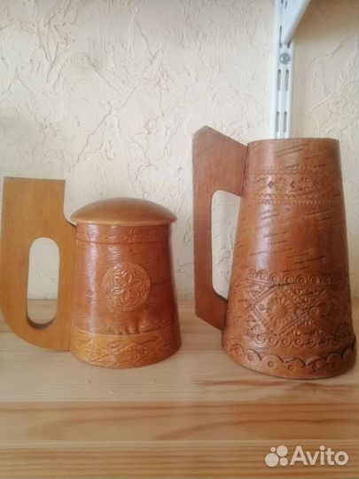 Кружка советская из бересты
