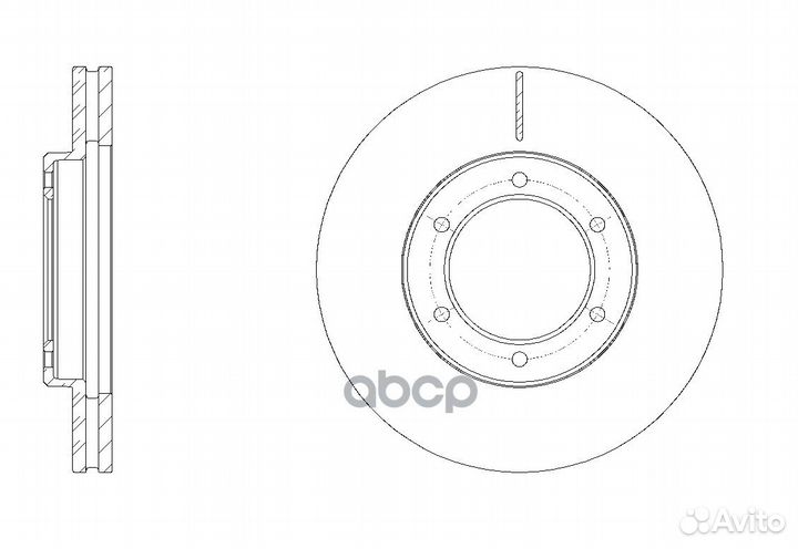 Диск тормозной вентилируемый G-brake GR-20784