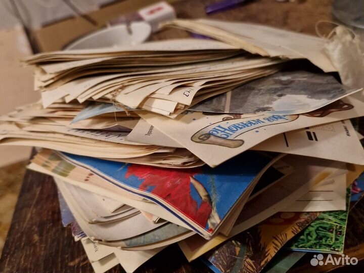 Открытки СССР с марками ретро