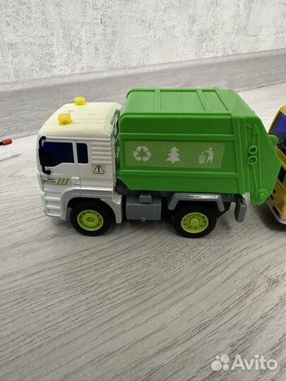 Машинки детские кран и мусоровоз