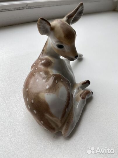 Статуэтка олененок СССР Вербилки