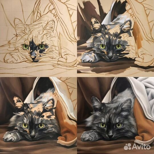 Портрет домашнего животного по фото