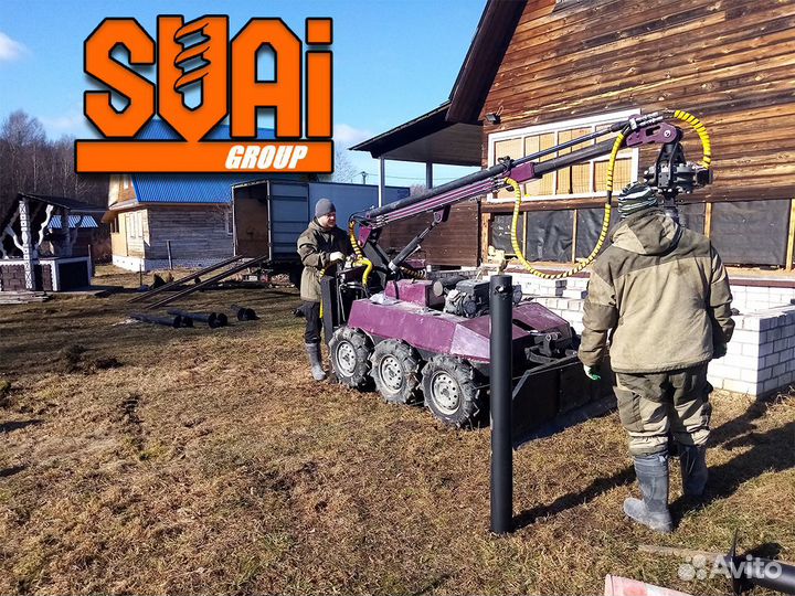 Винтовые сваи под ключ установка