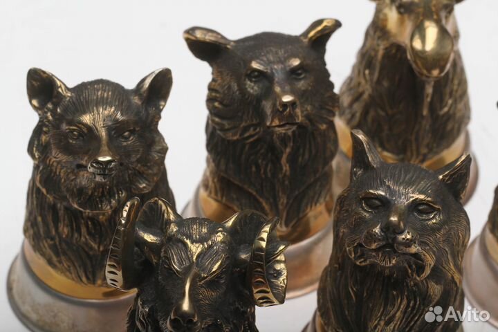 Набор «Охотничий» из 6-ти чарок-перевертышей