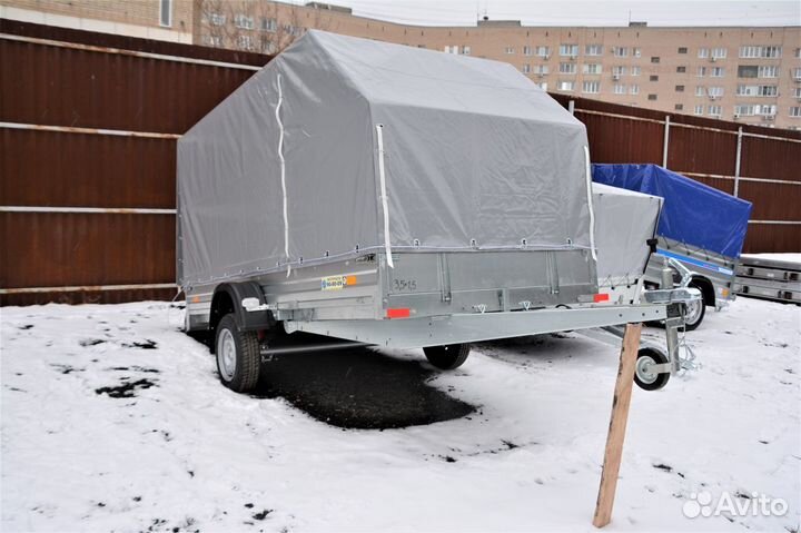 Прицеп Саранский снегоходный 3500 с тентом