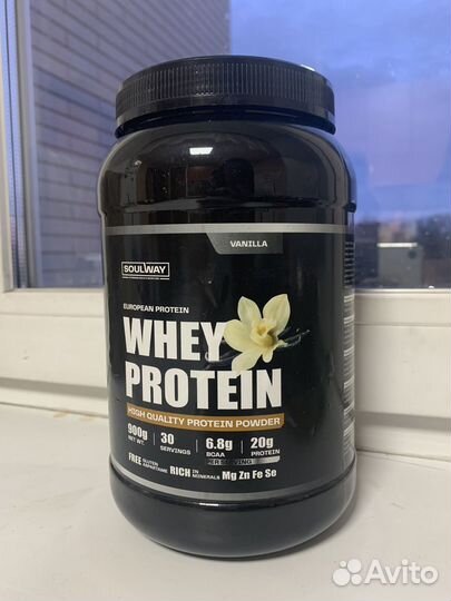 Протеин Whey Protein сывороточный ванильный 900 гр