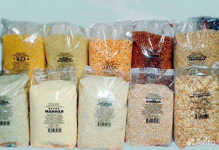 Крупы в пакетах эконом, от