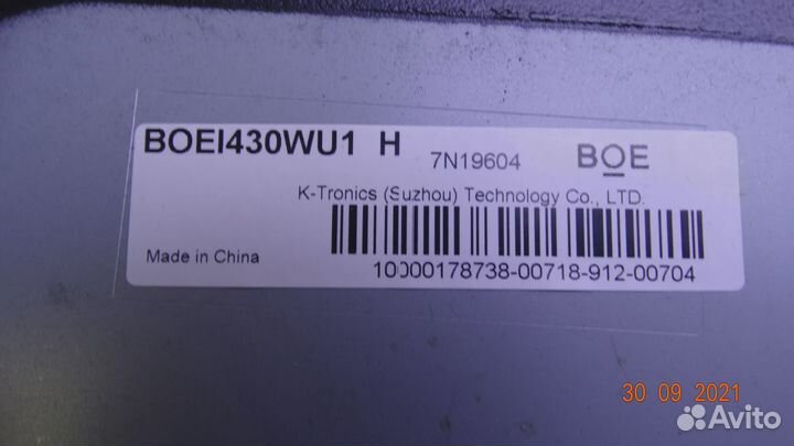 HV430FHB-N1A xpcb R HV430FHB-N1A xpcb L 47-6001689