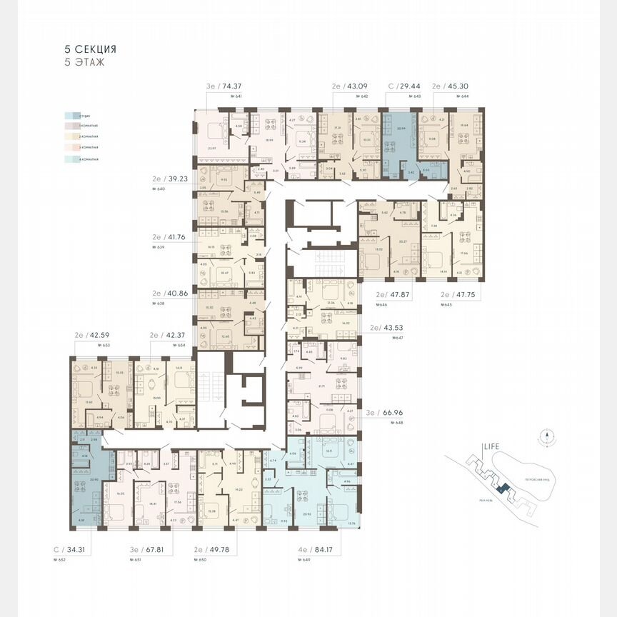 Апартаменты-студия, 30,5 м², 5/8 эт.
