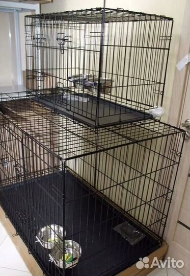 Клетка для собак Пластиковый поддон Гарантия