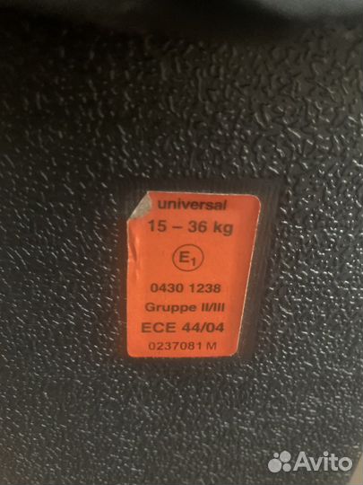 Автомобильное детское кресло от 15 до 36