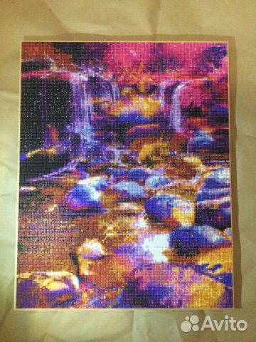 Картина из алмазной мозаики водопад