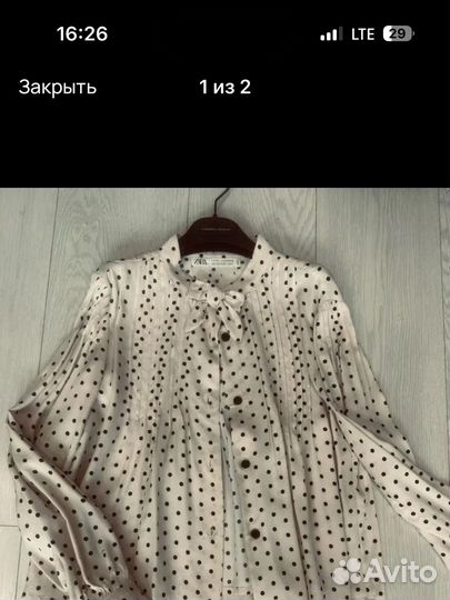Рубашка zara 11-12