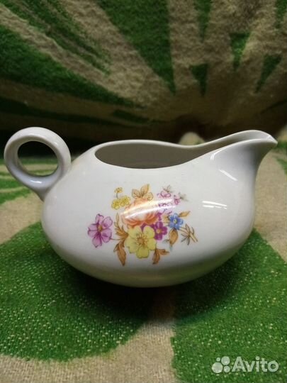 Сливочник, молочник дулево букет цветы СССР