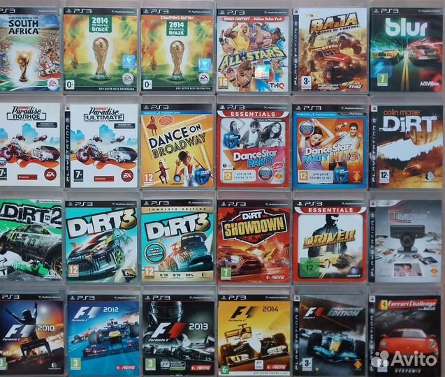 Спортивные игры на ps3, гонки, танцы, футбол пс3