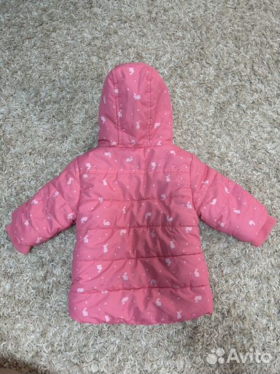 Куртка теплая для девочки 68