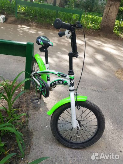 Детский велосипед с подст.колёсами stels 16