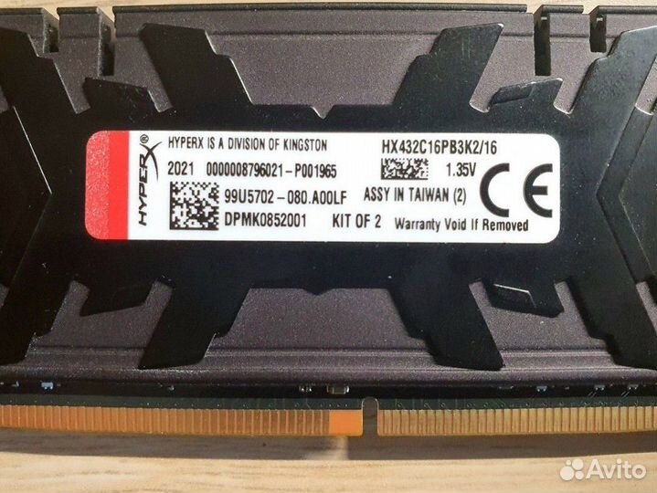 Kingston hyperx Predator ddr4 16gb 3200