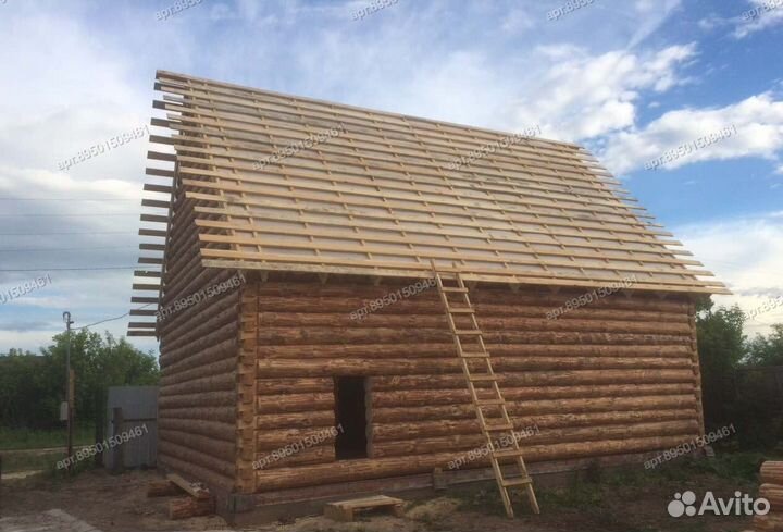 Сруб 9х10м. Срубы для бань