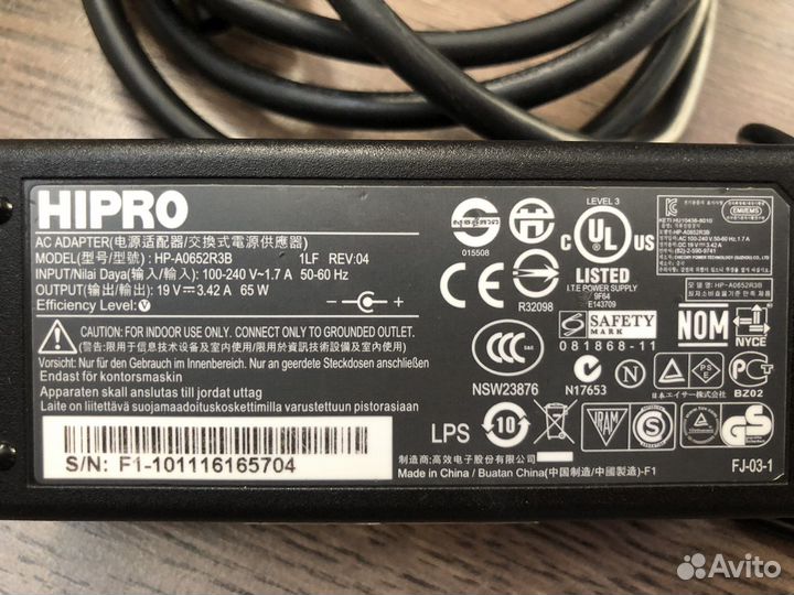 Блок питания для ноутбука acer