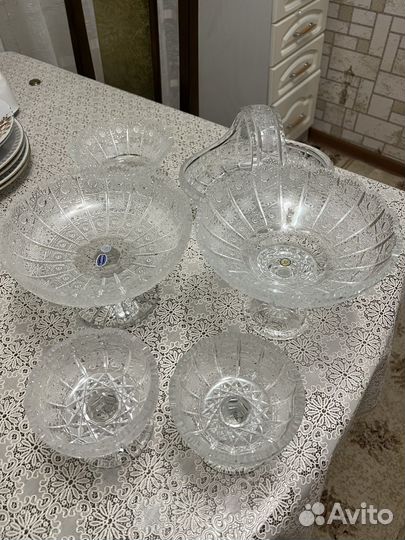 Ваза для фруктов богемия