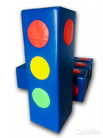 Игровой набор мягкий светофор с сигналами