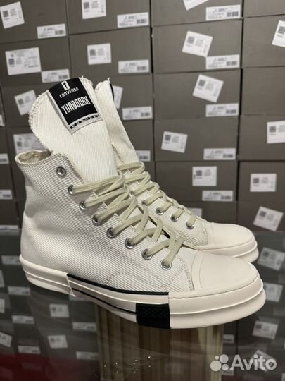 Rick Owens Drkshdw Converse Turbodrk White