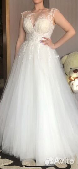 Свадебное платье 42 44 пышное