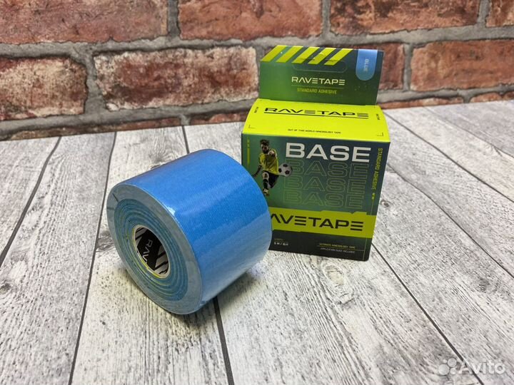 Кинезиотейп RaveTape base 55 blue rvtb-BLU-55