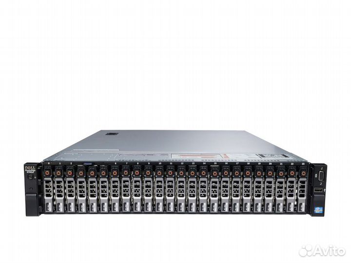 Сервер dell R720xd 2xE5-2660 10x4GB 750W