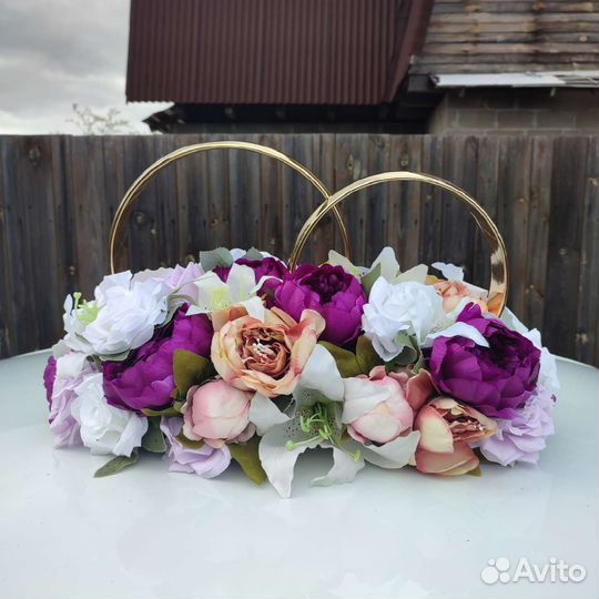 Свадебные украшения на машину №7